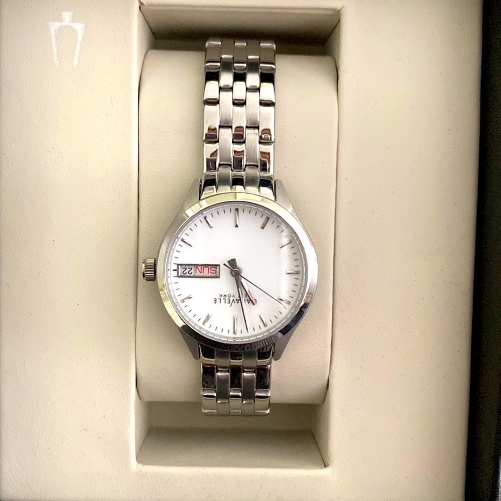 Caravelle silver watch